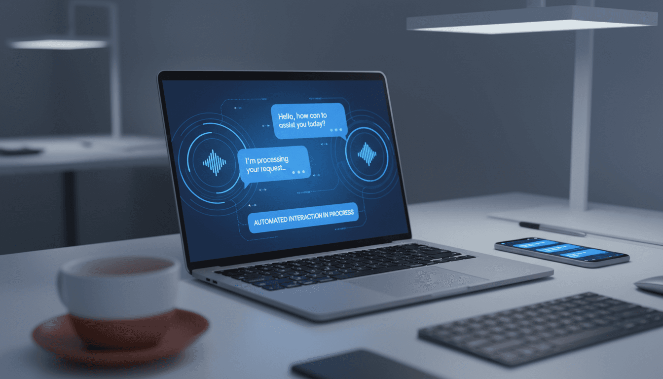 AI-gestützte Kundenkommunikationsplattform mit Voice-Agent-Interface